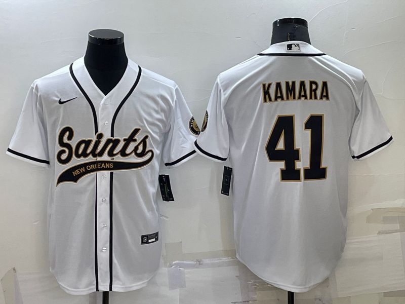 Men New Orleans Saints #41 Kamara White 2022 Nike Co branded NFL Jersey->new orleans saints->NFL Jersey